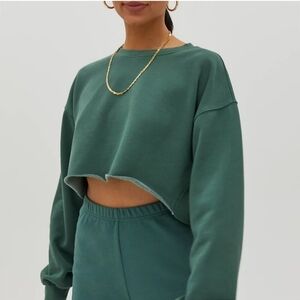 Aritzia Tna Boyfriend Cropped Sweatshirt